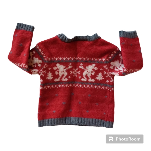 Disney Christmas Mickey Mouse Sweater, 3-6M - Picture 2 of 10